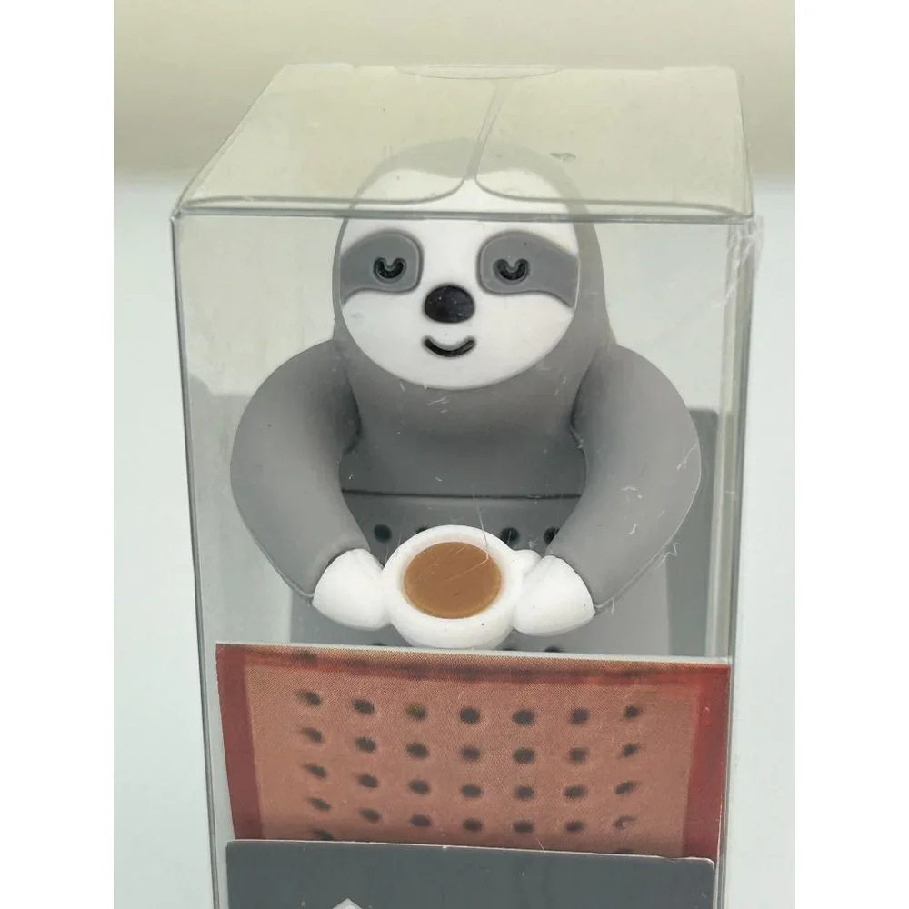 Dashing Sloth Animal Tea Infuser Grey New in Box Gift